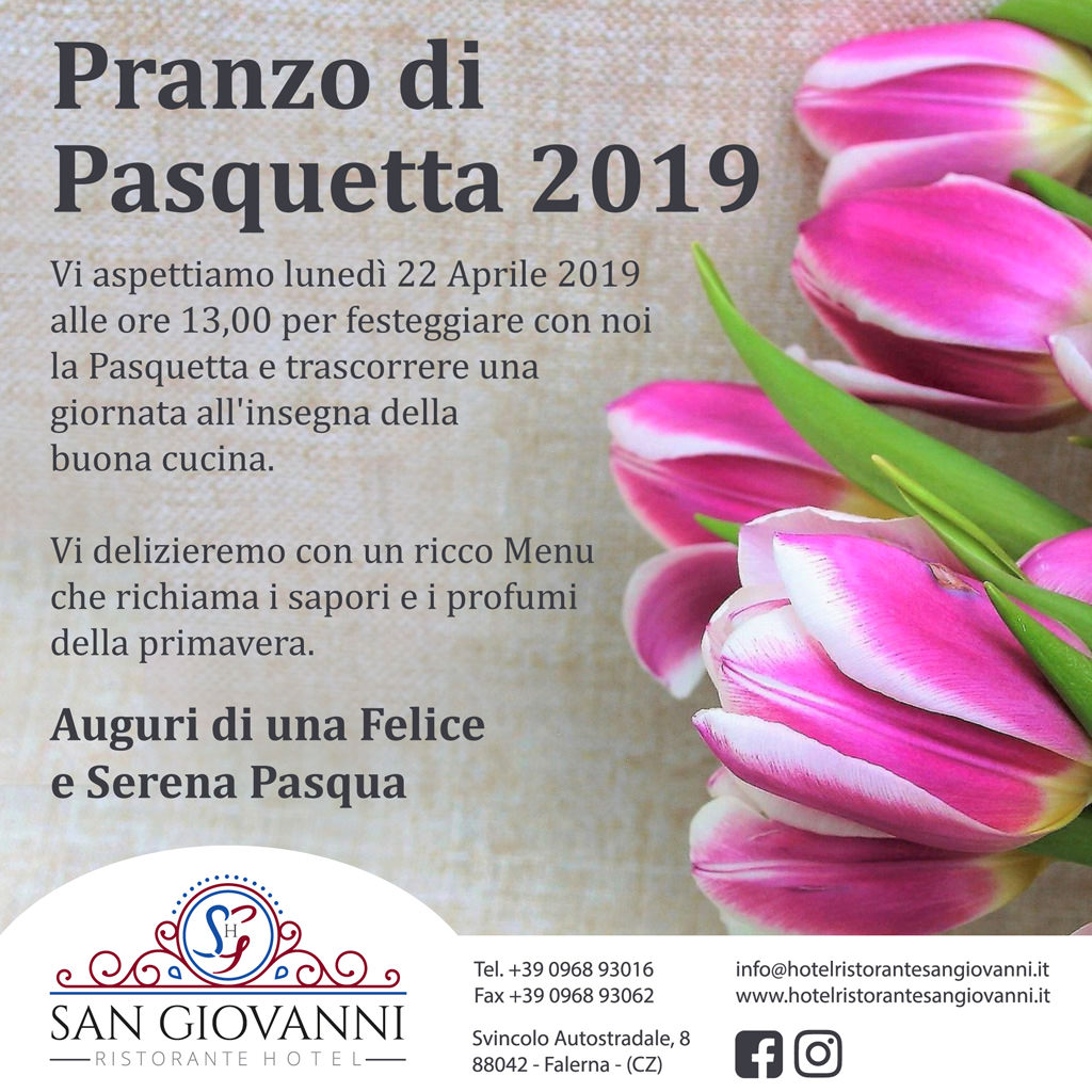 Pranzo di Pasquetta 2019