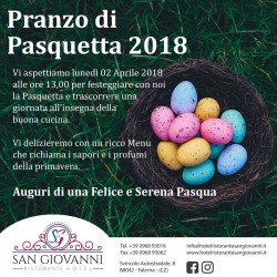 Pranzo di Pasquetta 2018